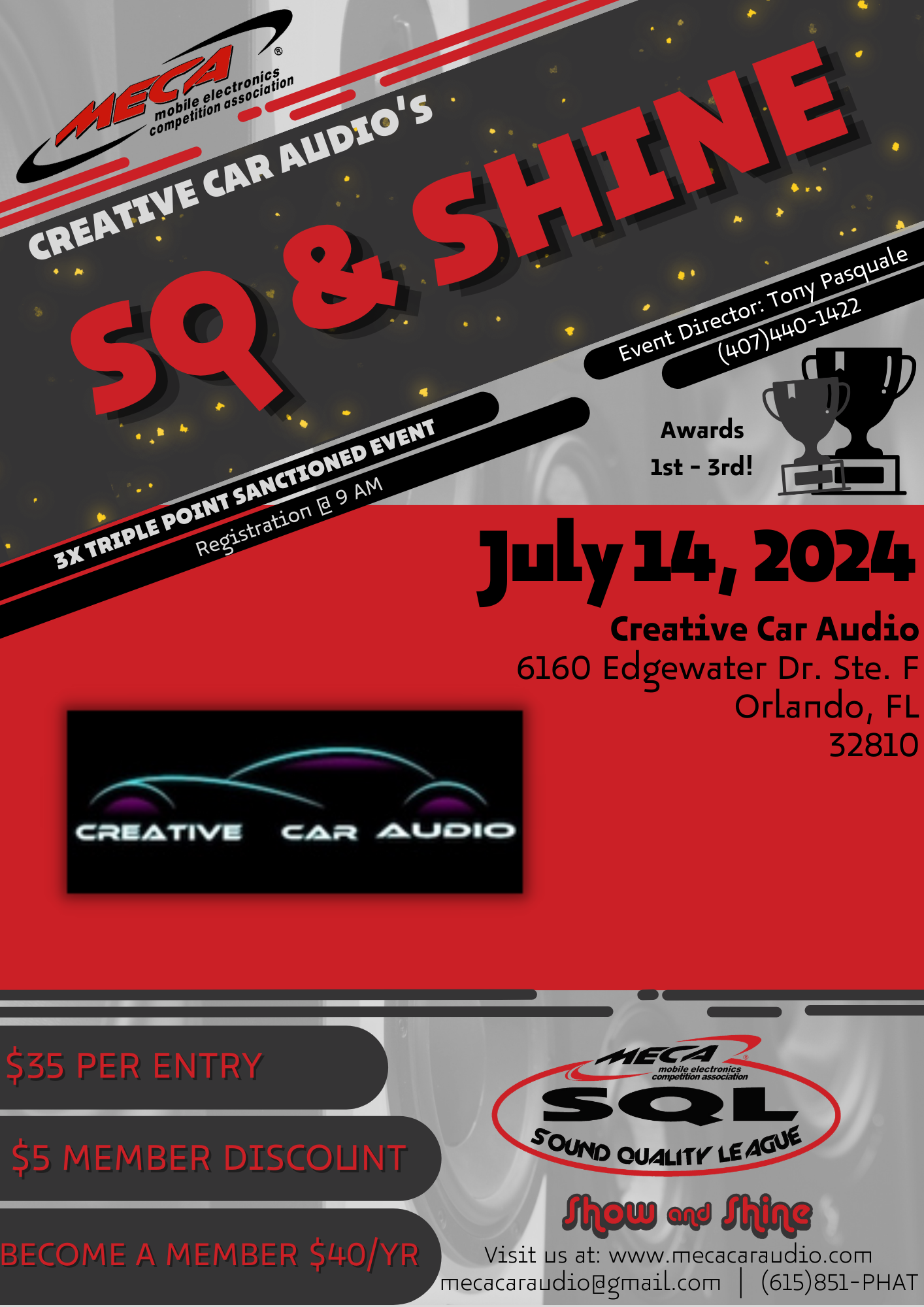 Creative Car Audio's SQ & Shine Event Details » MECA